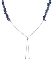 Lapis Beads Bolo Necklace