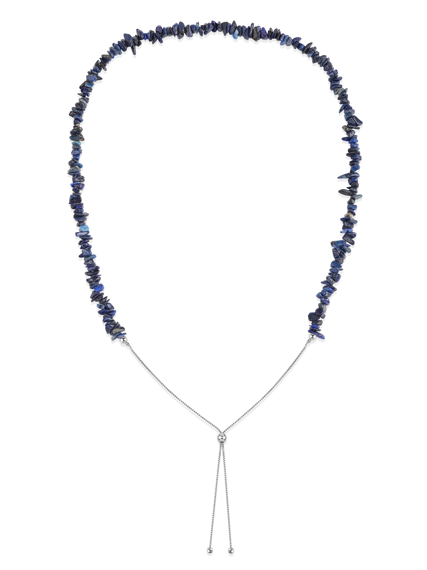 Lapis Beads Bolo Necklace