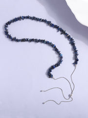 Lapis Beads Bolo Necklace