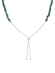 Malachite Beads Bolo Necklace