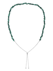 Malachite Beads Bolo Necklace