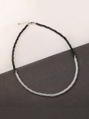 Black & White Half N Half Necklace