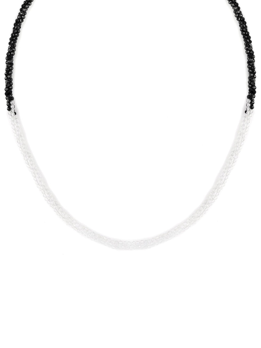 Black & White Half N Half Necklace