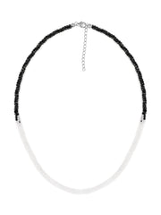 Black & White Half N Half Necklace