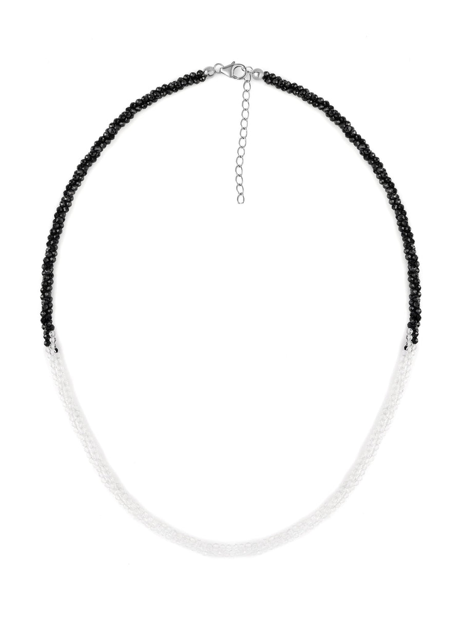 Black & White Half N Half Necklace