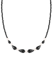 Yin And Yang Black Spinal Necklace