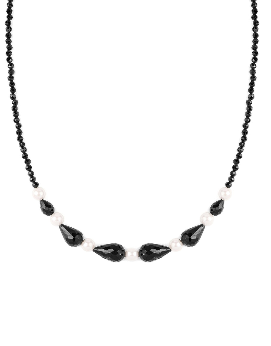 Yin And Yang Black Spinal Necklace
