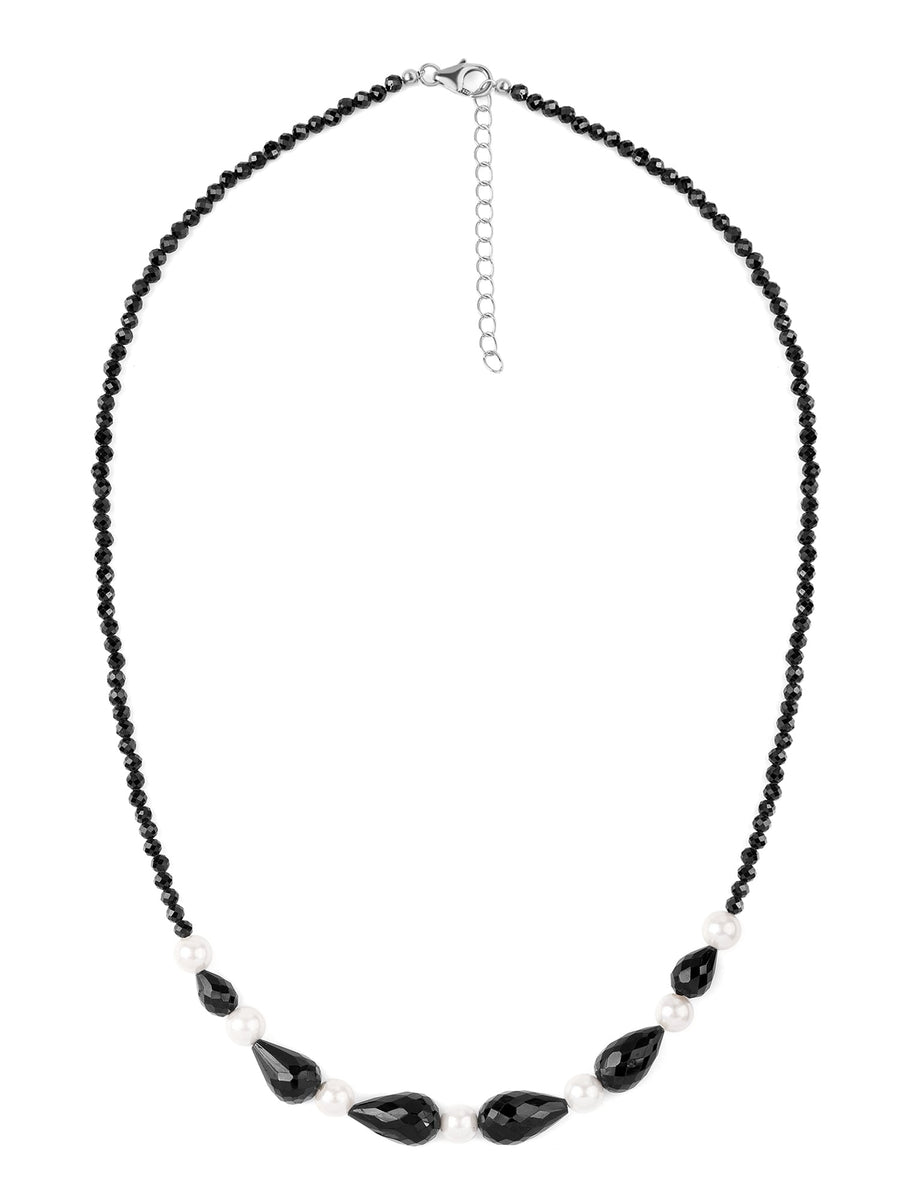 Yin And Yang Black Spinal Necklace