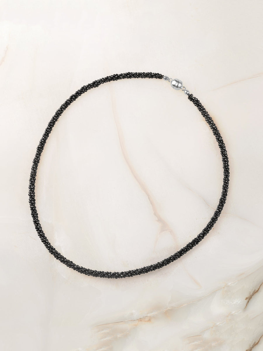 Black Is Back Spinel Necklace
