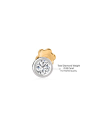 Lab Grown Solitaire Diamond Nose Pin