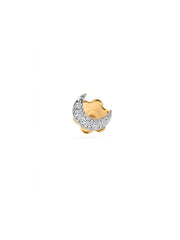 Crescent Moon Lab Grown Diamond Nose Pin
