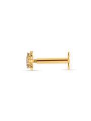 Ornate Stars Lab Diamond Nose Pin