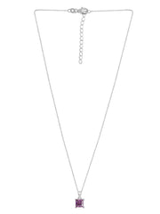 Princess Amethyst Pendant With Chain
