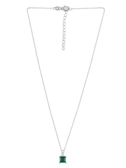 Princess Emerald Pendant With Chain-1