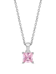 Princess Pink Pendant With Chain