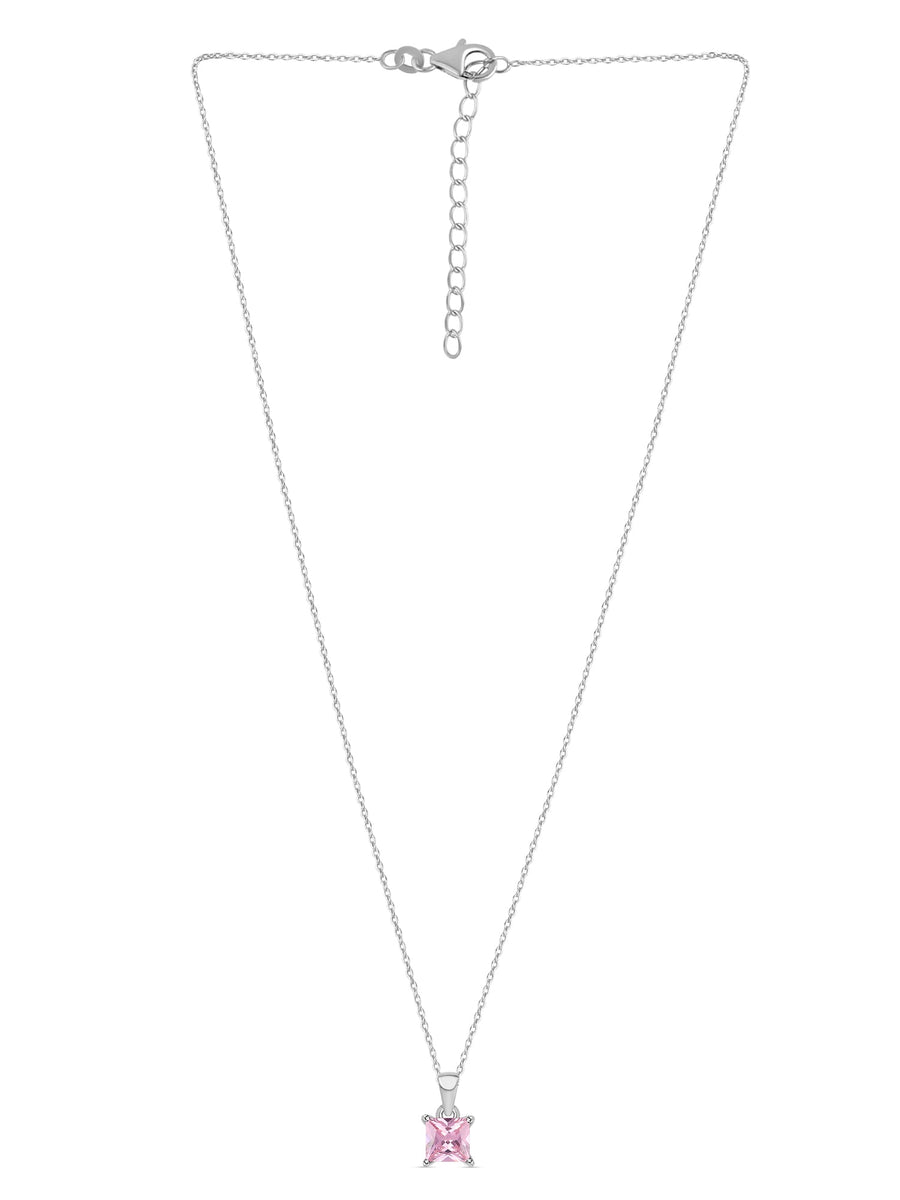 Princess Pink Pendant With Chain-1