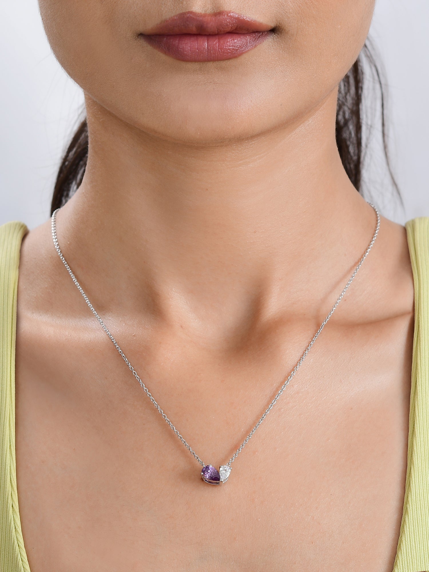Toi Et Moi Amethyst Necklace