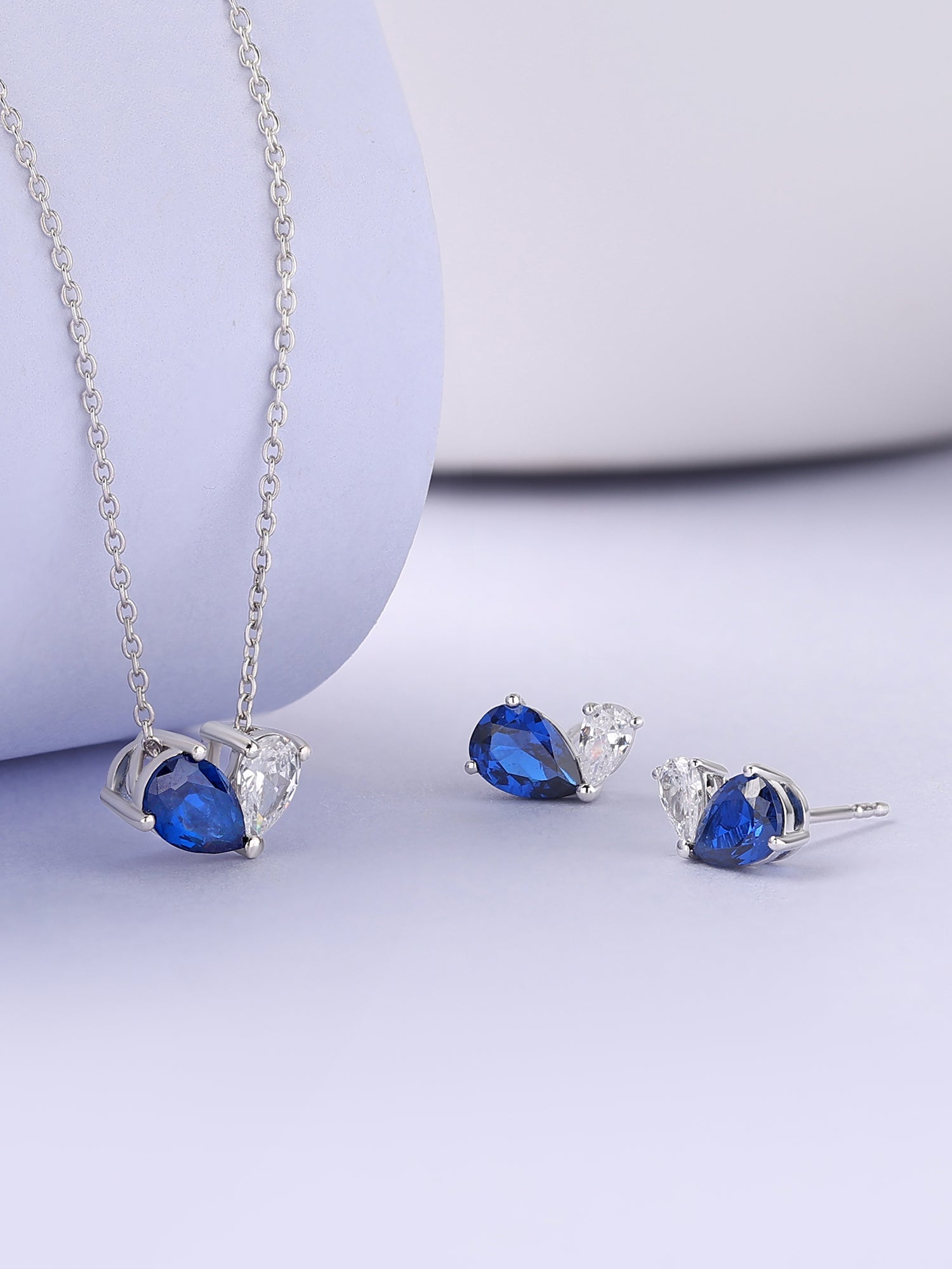 Blue Toi Et Moi Jewellery Set