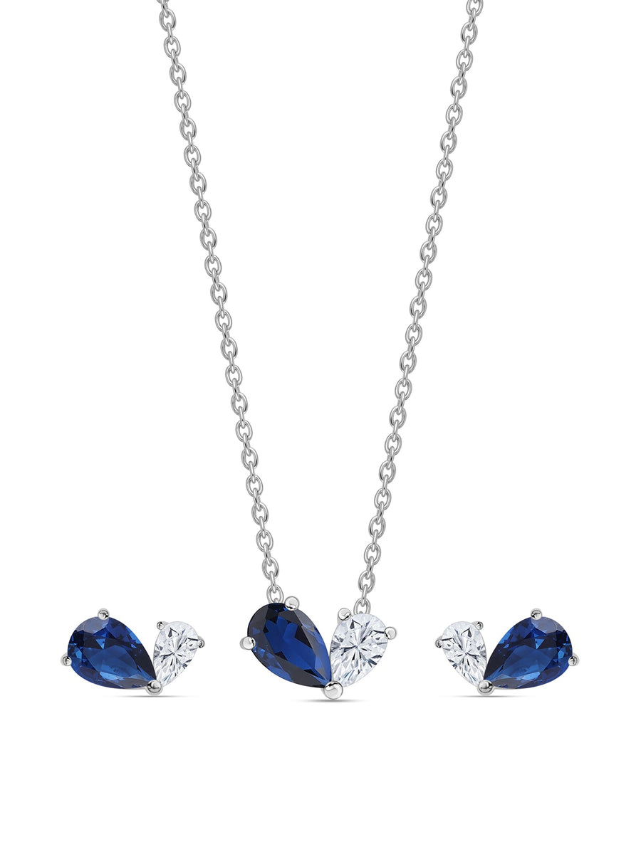 Blue Toi Et Moi Jewellery Set