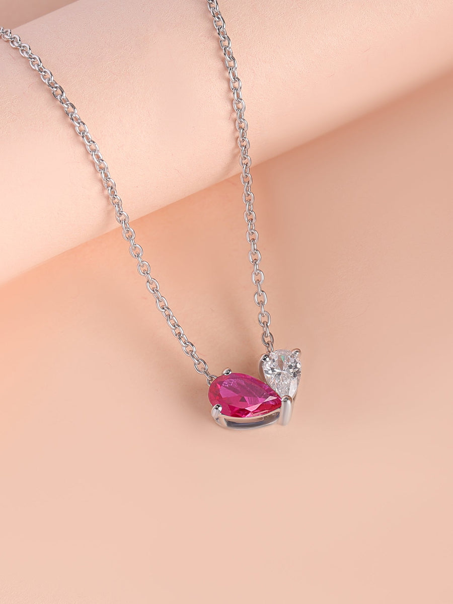 Toi Et Moi Red Hot Necklace