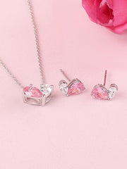 Pink Toi Et Moi Jewellery Set