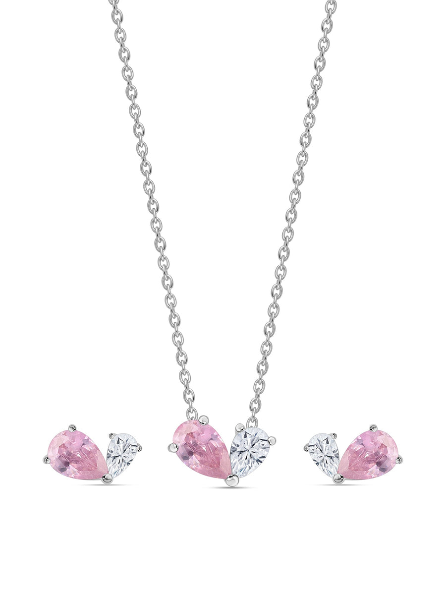 Pink Toi Et Moi Jewellery Set