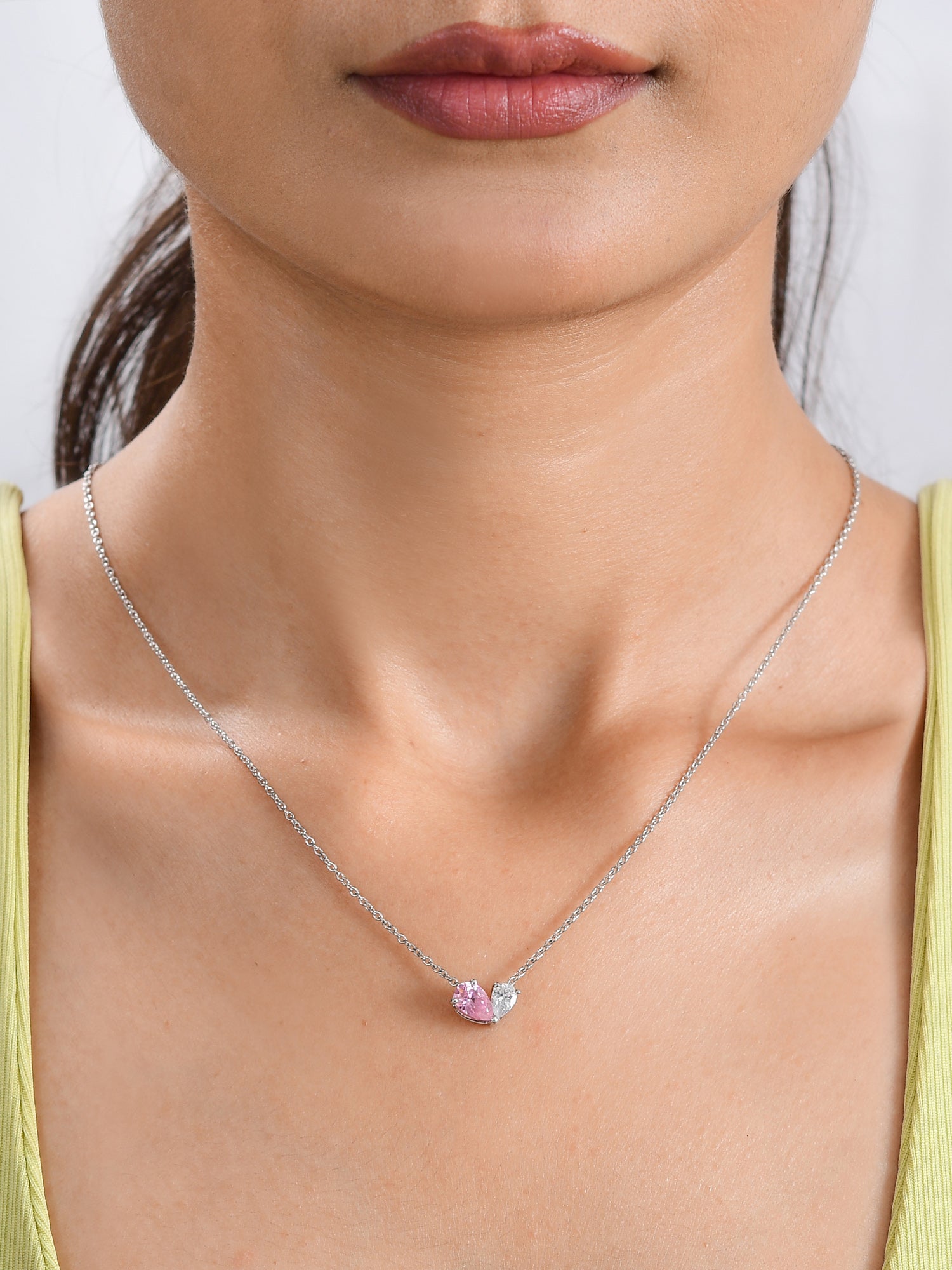 Toi Et Moi Blush Pink Necklace