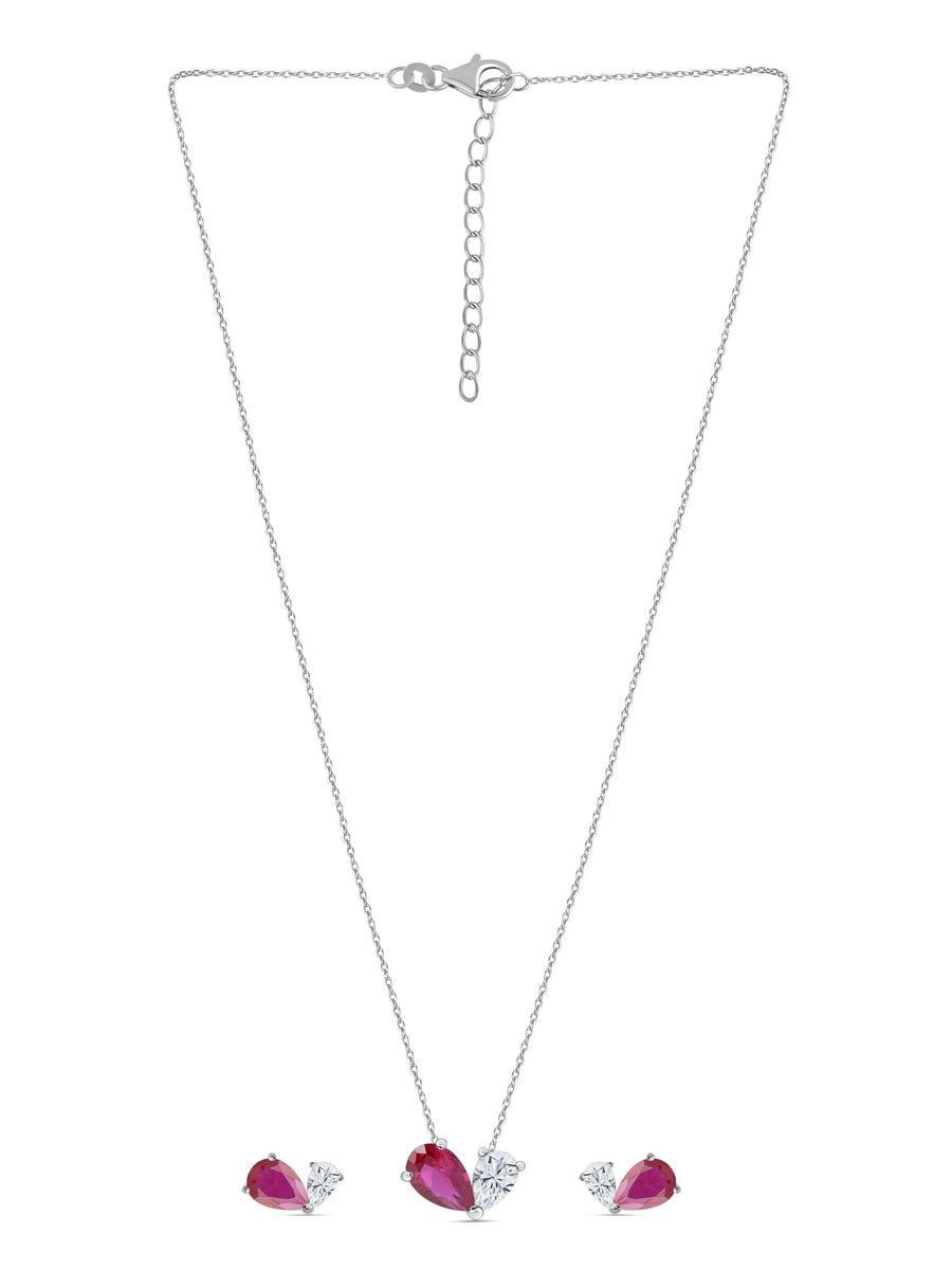 Ruby Toi Et Moi Jewellery Set