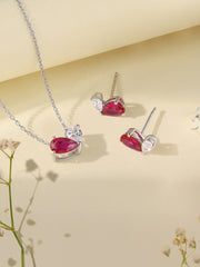 Ruby Toi Et Moi Jewellery Set