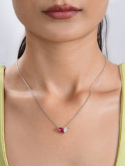 Toi Et Moi Red Hot Necklace