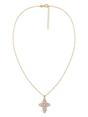 Lavender Grace Amethyst Silver Cross Pendant