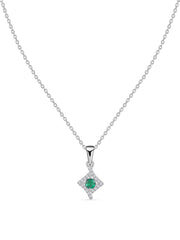 Glamourous Green Emerald Pendant