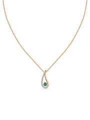 Natural Emerald Drop  Pendant