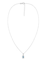 Bluestone Heart Pendant With Chain-1