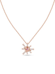 Rose Gold Pink Sparkles Pendant