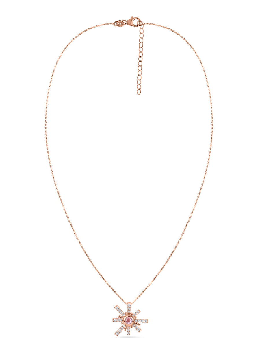 Rose Gold Pink Sparkles Pendant