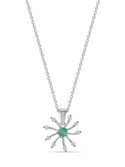 Starry Nights Emerald Pendant For Women