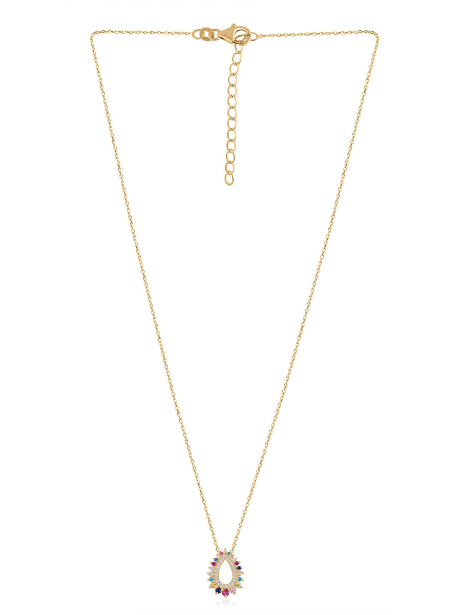 Pear Pops Multicolor Gold Pendant For Women_1