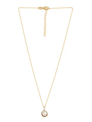 Cirlce Pops Multi Color Gold Pendant-1