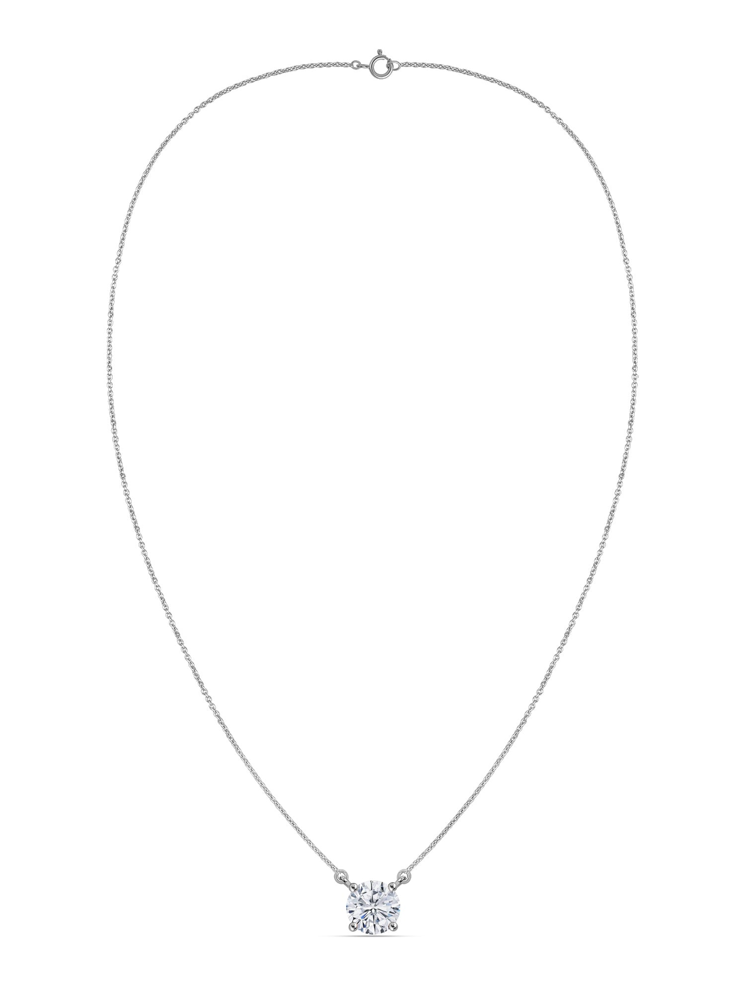 Radiant 1 Carat Lab Grown Diamond Necklace