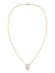 Ornate 1 Carat Solitaire Diamond Radiant Necklace