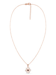 Snowflake Blue Sapphire Gold Pendant With Chain