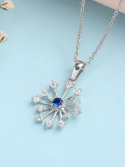 Sparkles Blue Sapphire Pendant For Women