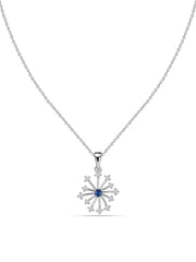 Sparkles Blue Sapphire Pendant For Women