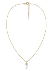 Rock Crystal Gold Pendant with Chain