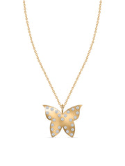 Papillon Lab Grown Diamond Butterfly Pendant With Chain