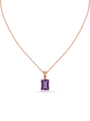 Elegant Natural Amethyst Gold Necklace