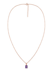 Elegant Natural Amethyst Gold Necklace