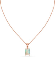 Elegant Ethiopian Opal Gold Necklace