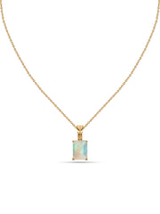 Elegant Ethiopian Opal Gold Necklace